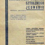 Tomaszowska Fabryka Sztucznego Jedwabiu Spółka Akcyjna - reklama z lat 30 XX wieku